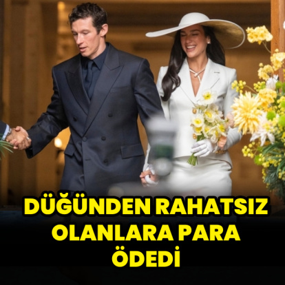 Düğünden rahatsız olanlara para ödedi