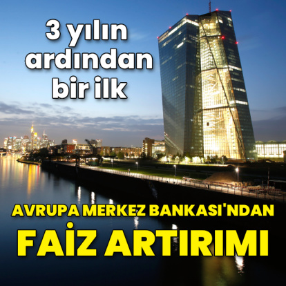 Avrupa Merkez Bankası'ndan faiz artırımı