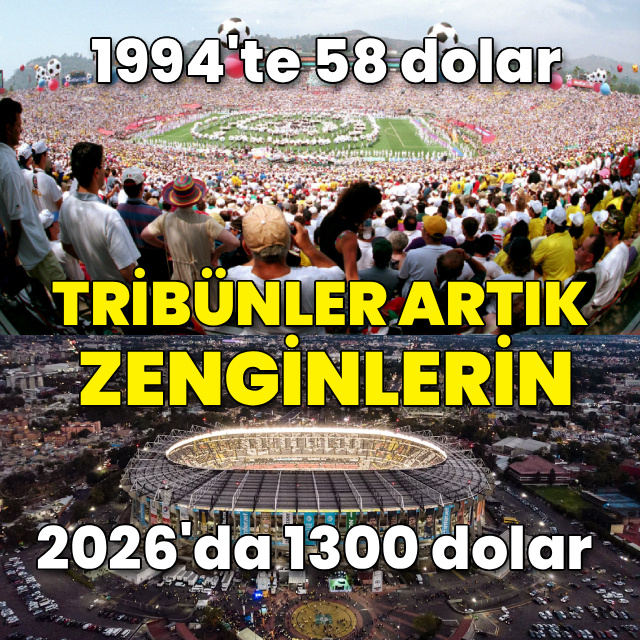 Tribünler artık zenginlerin
