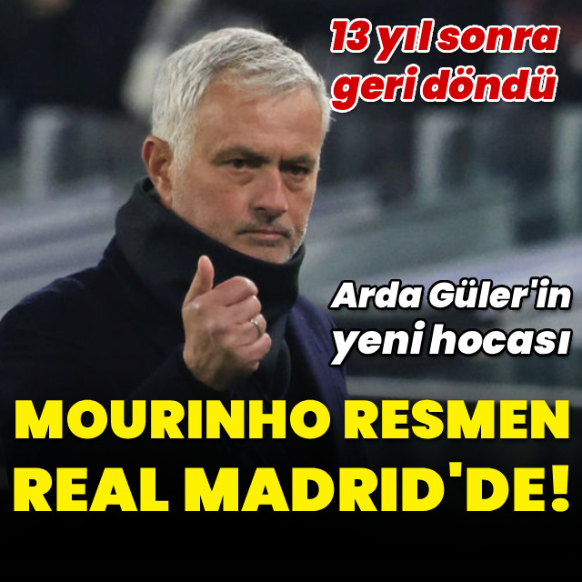 Mourinho resmen Real Madrid'de!
