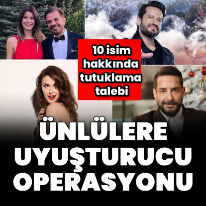 Ünlülere uyuşturucu operasyonu: 23 gözaltı!