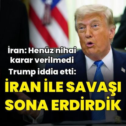 Trump: İran ile savaşı sona erdirdik