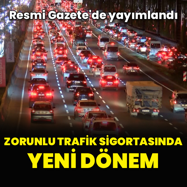 Zorunlu trafik sigortasında yeni dönem