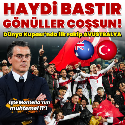 Dünya Kupası'nda ilk rakip Avustralya