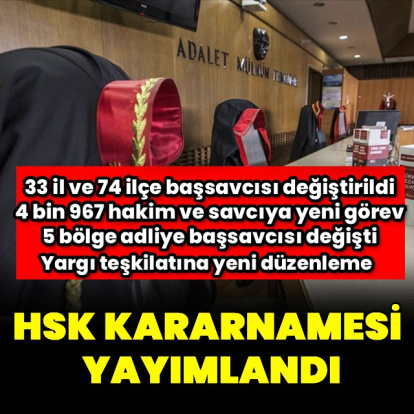 33 ilin başsavcısı değişti