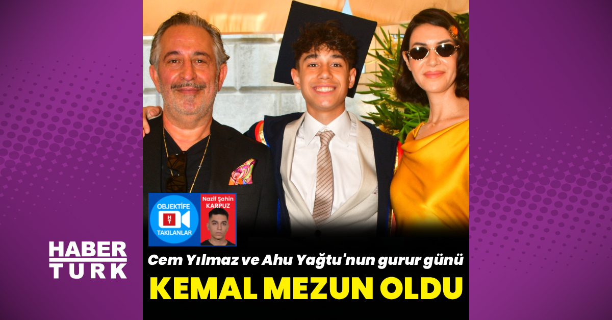 Cem Yılmaz ve Ahu Yağtu'nun çocukları Kemal mezun oldu