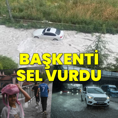 Ankara'da sağanak etkili oldu