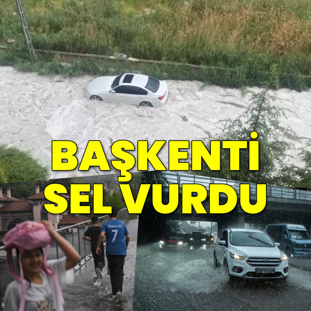 Ankara'da sağanak etkili oldu