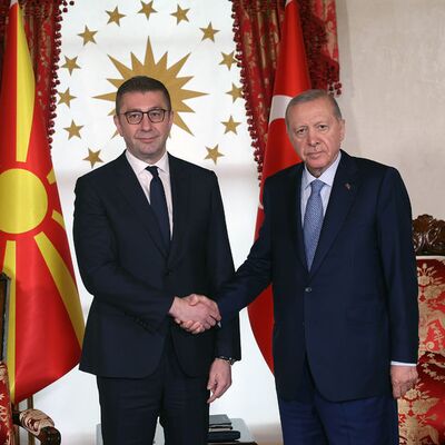 Cumhurbaşkanı Erdoğan, Mickoski'yi kabul etti