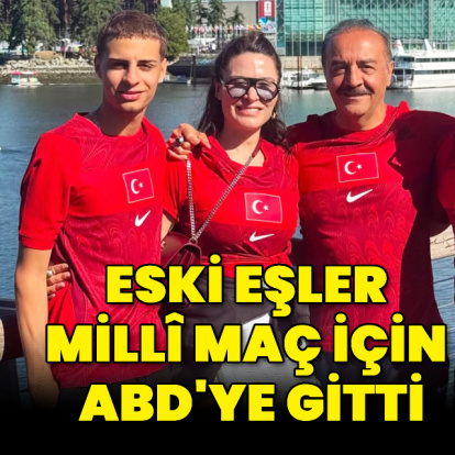 Eski eşler millî maç için ABD'ye gitti