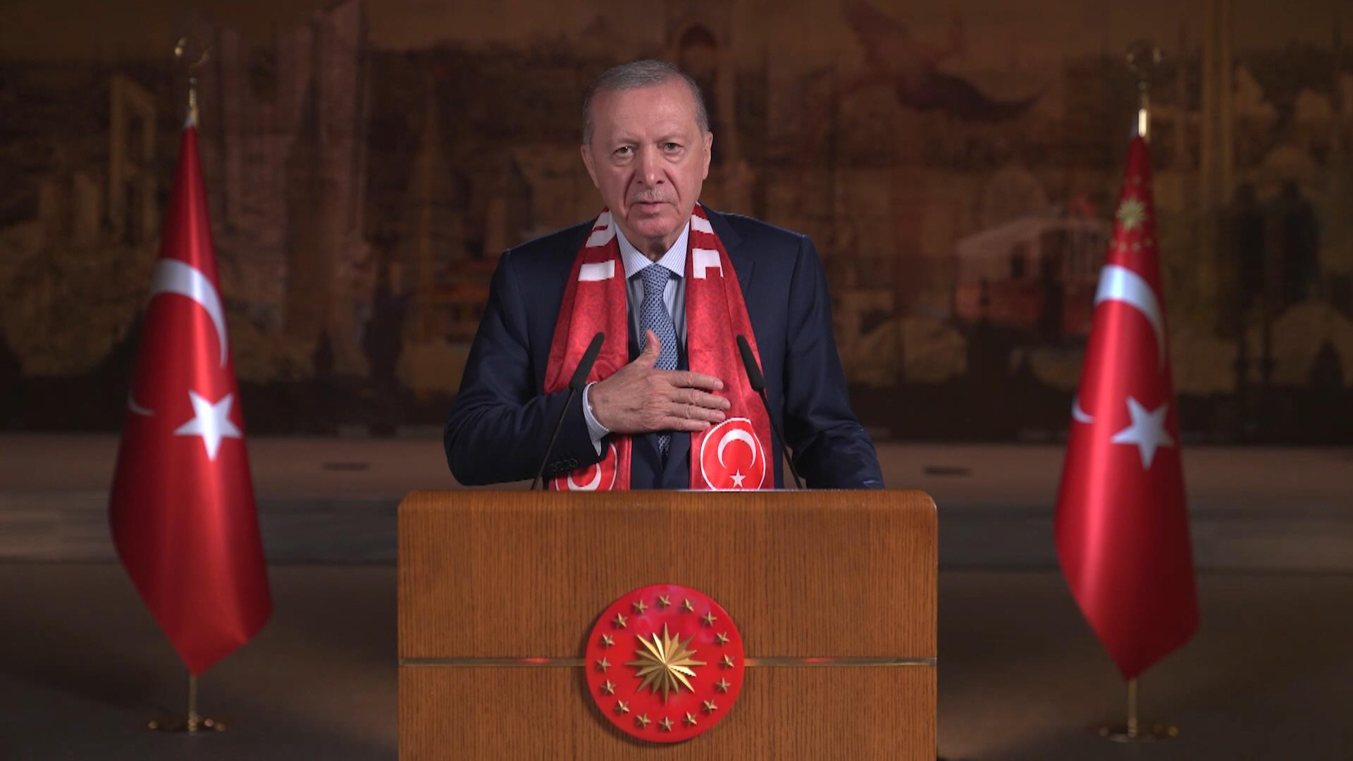 Cumhurbaşkanı Erdoğan'dan A Milli Futbol Takımı'na Destek Mesajı
