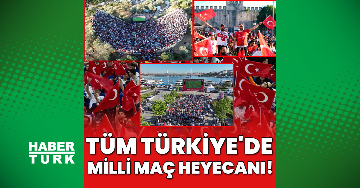 Türkiye'de milli maç heyecanı: Meydanlara koştular!