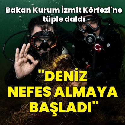Bakan Kurum, körfeze tüple daldı