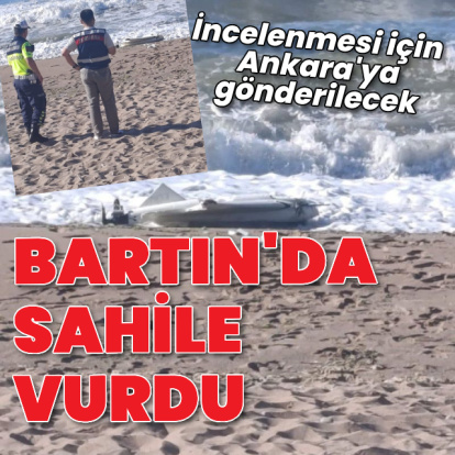 Sahilde insansız hava aracı bulundu