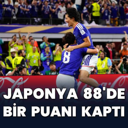 Japonya, 88'de bir puanı kaptı!