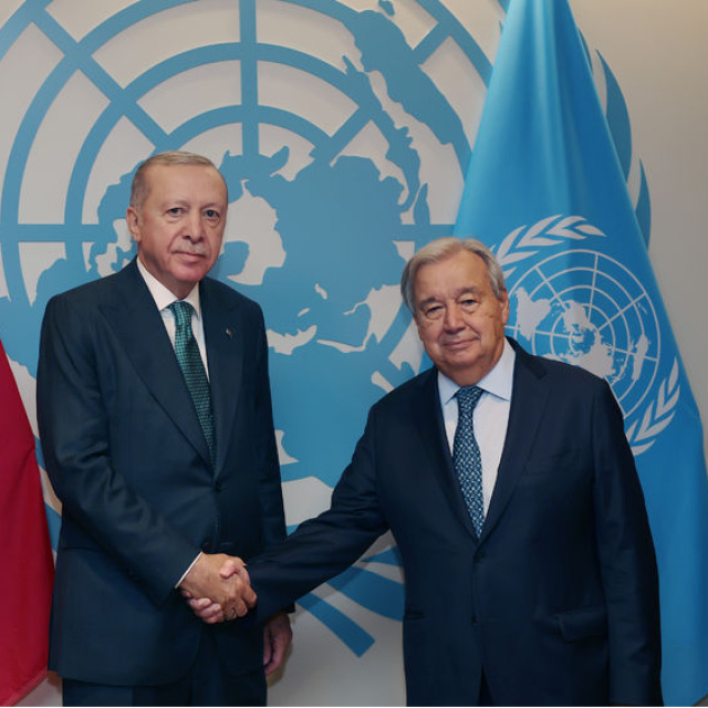 Cumhurbaşkanı Erdoğan, Guterres ile görüştü