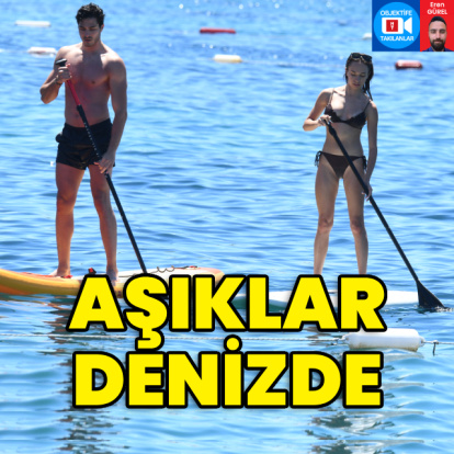 Aşıkların kürek sörfü keyfi