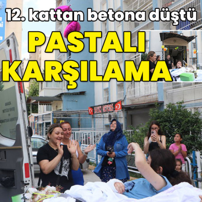 12. kattan düştü... Pastayla karşılandı!