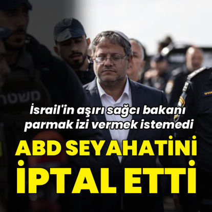 İsrailli bakan ABD seyahatini iptal etti