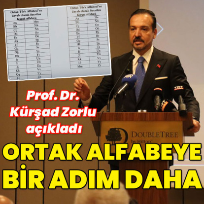Prof. Dr. Kürşad Zorlu açıkladı... Ortak alfabeye bir adım daha!