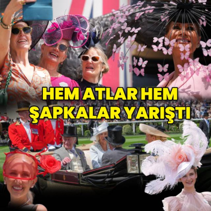 Şapkalar yarıştı