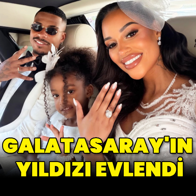 Galatasaray'ın yıldızı evlendi