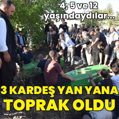 4, 5 ve 12 yaşındaydılar... 3 kardeş yan yana toprak oldu!