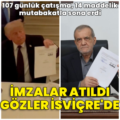 Taraflar imzaladı, gözler İsviçre'de