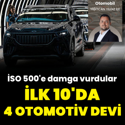 İSO 500'de otomotiv yükselişi