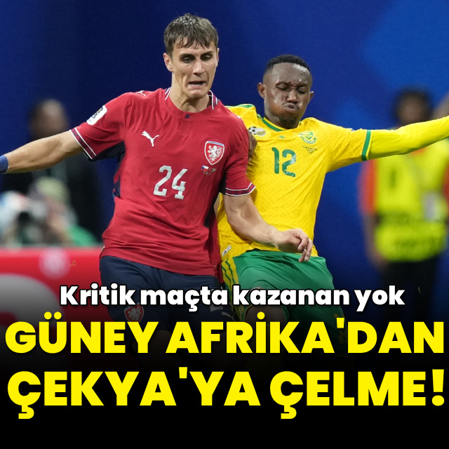 Güney Afrika'dan Çekya'ya çelme!