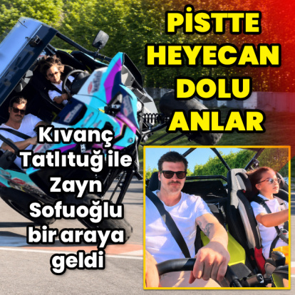 Pistte heyecan dolu anlar