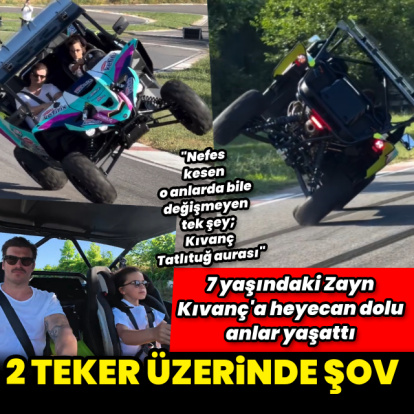 Pistte heyecan dolu anlar