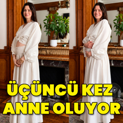 Üçüncü kez anne oluyor