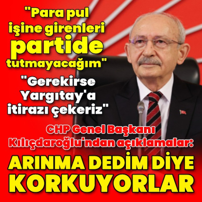 'Arınmadan korkuyorlar'