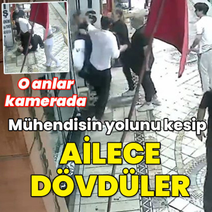 Mühendisin yolunu kesip ailece dövdüler!