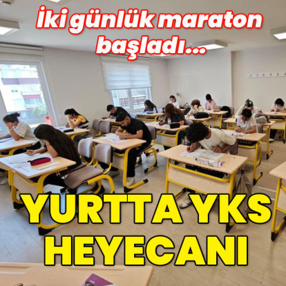 İki günlük maraton başladı! Yurtta YKS heyecanı