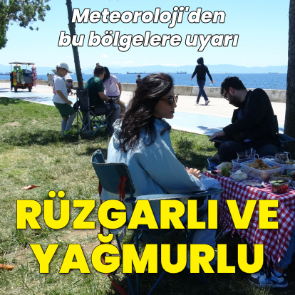 Kuvvetli rüzgar ve yağmur uyarısı