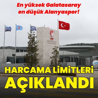 TFF harcama limitlerini açıkladı!
