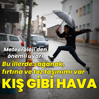Sağanak yağmur, kuvvetli rüzgar uyarıları