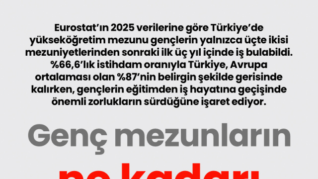 Genç mezunların ne kadarı iş gücünde?