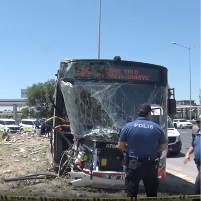 EGO otobüsü kaza yaptı: 1 ölü, 9 yaralı