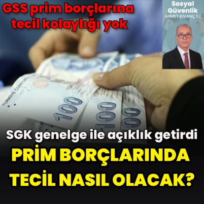 Prim borcu teciline açıklık getirdi