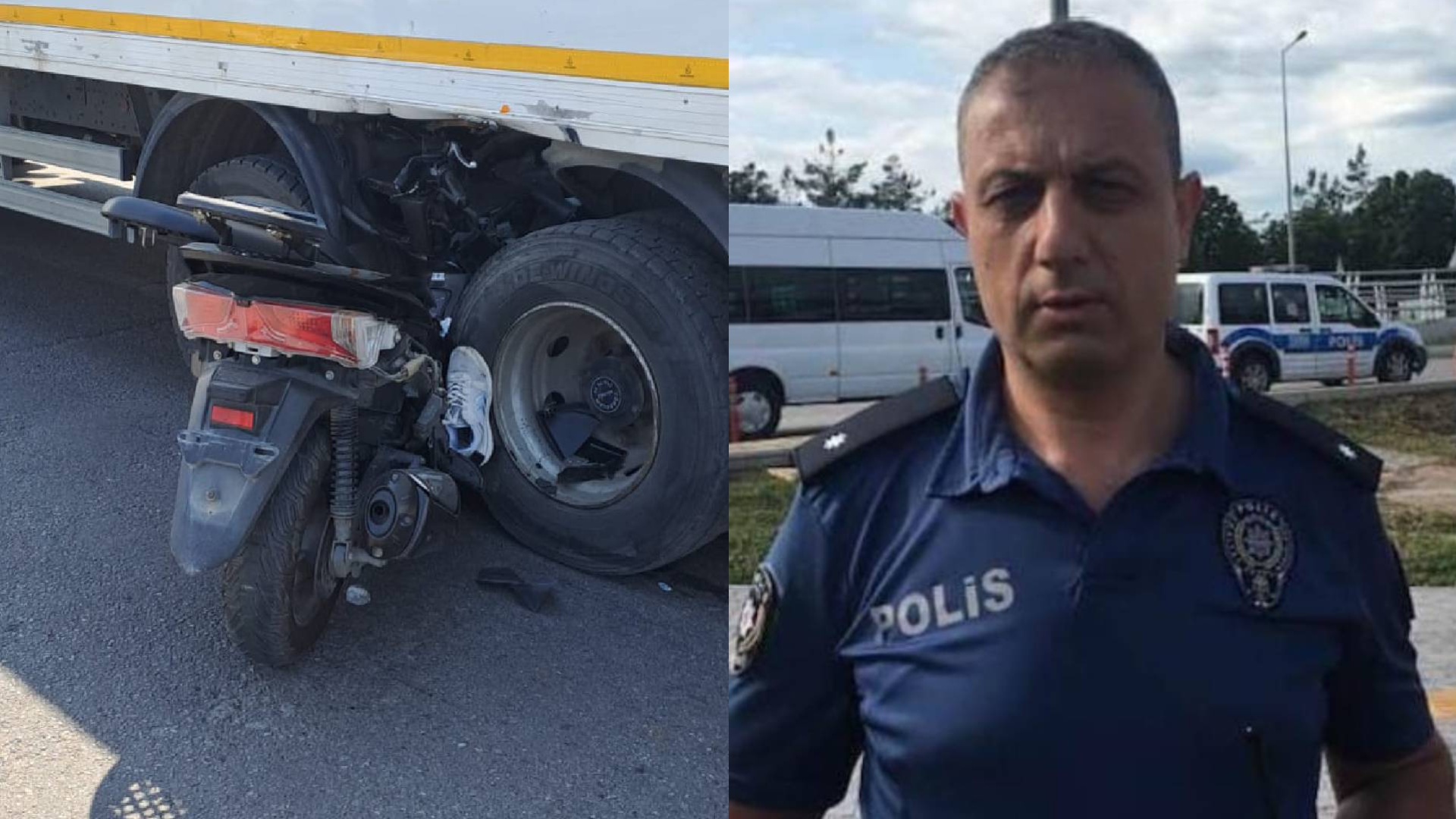 Samsun'da motosiklet kamyon çarpışması: Emekli komiser yardımcısı hayatını kaybetti