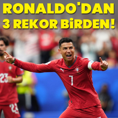 Ronaldo'dan üç rekor birden!