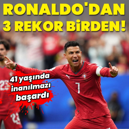 Ronaldo'dan üç rekor birden!