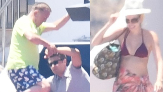 Bebek bekleyen çift Bodrum'da