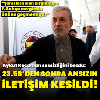 Aykut Kocaman'dan F.Bahçe açıklaması!