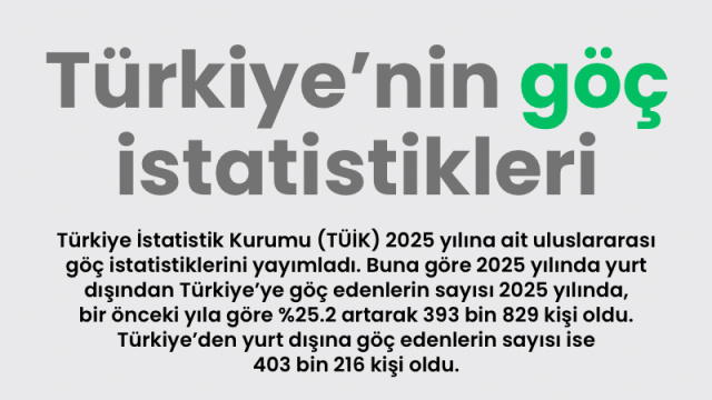 Türkiye'nin göç istatistikleri