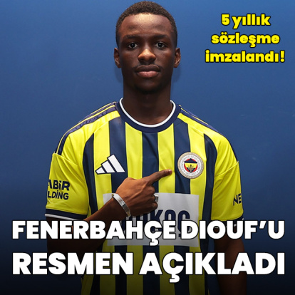 F.Bahçe Diouf'u resmen açıkladı!