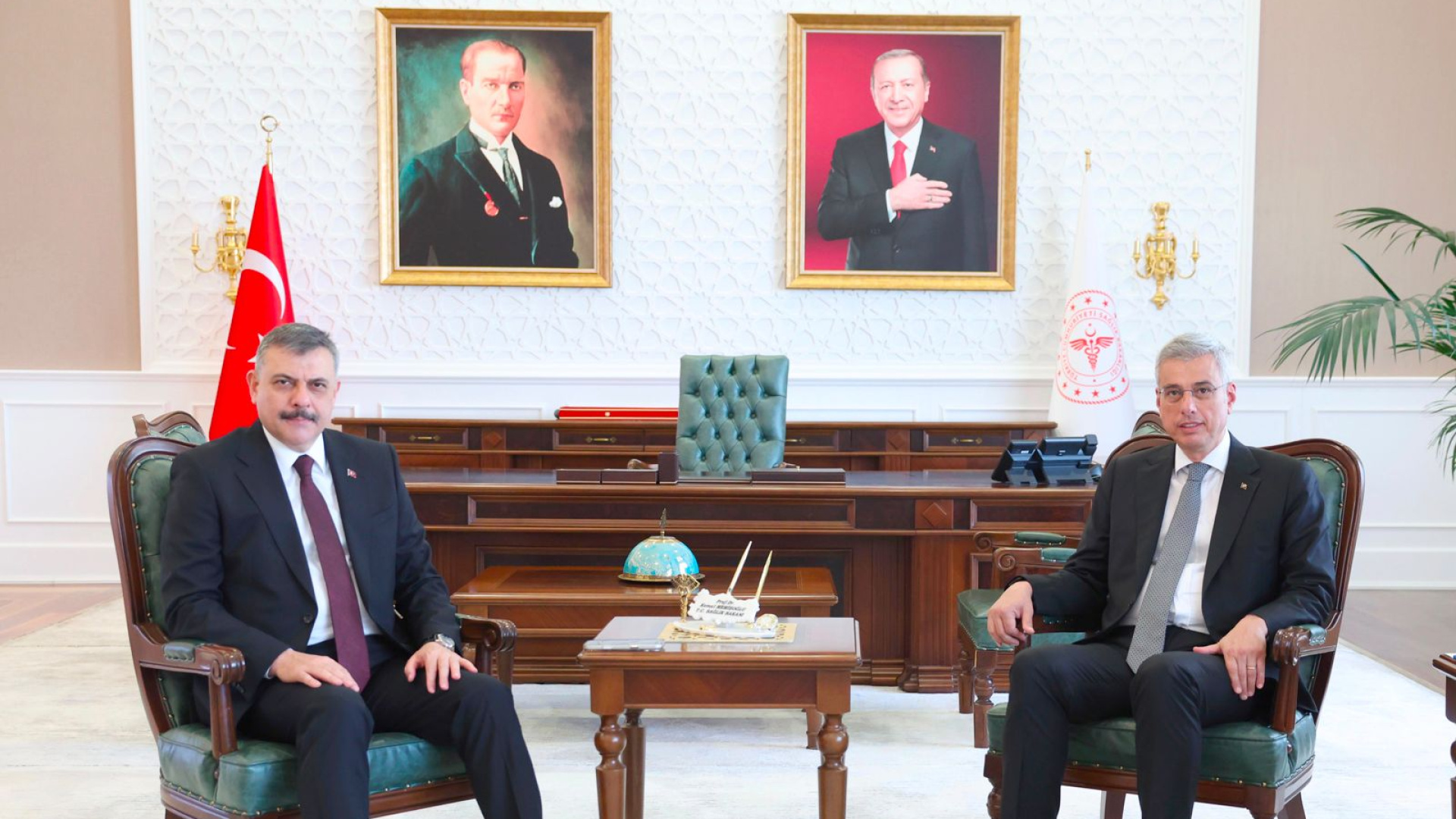İçişleri Bakanı Çiftçi, Sağlık Bakanı Memişoğlu ile görüştü